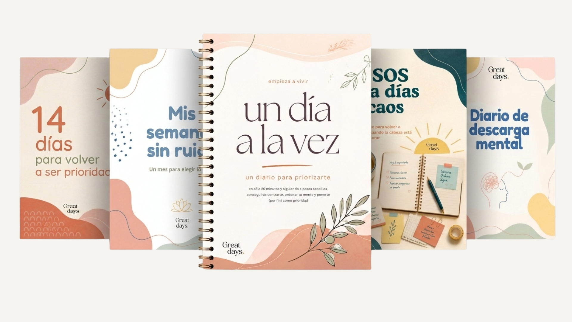 Un día a la vez — diario + los 4 bonos del pack